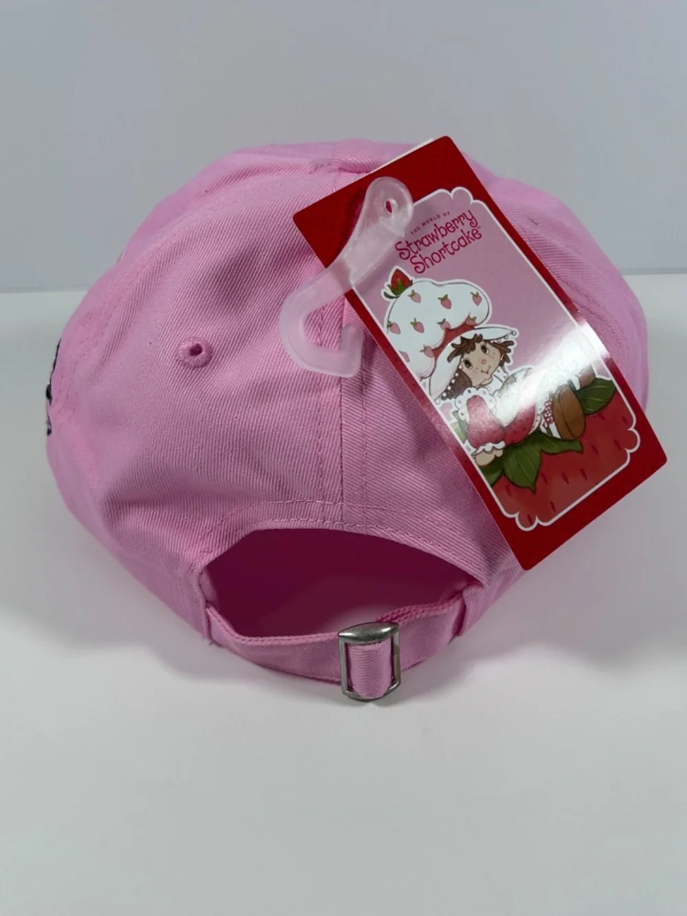 Embroidered Pink Strawberry Shortcake kitten/cat/heart Baseball cap/hat-NEW RARE